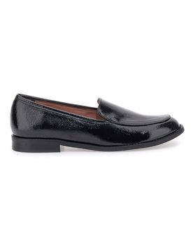 Mocassini neri effetto vernice slip-on 3659 38