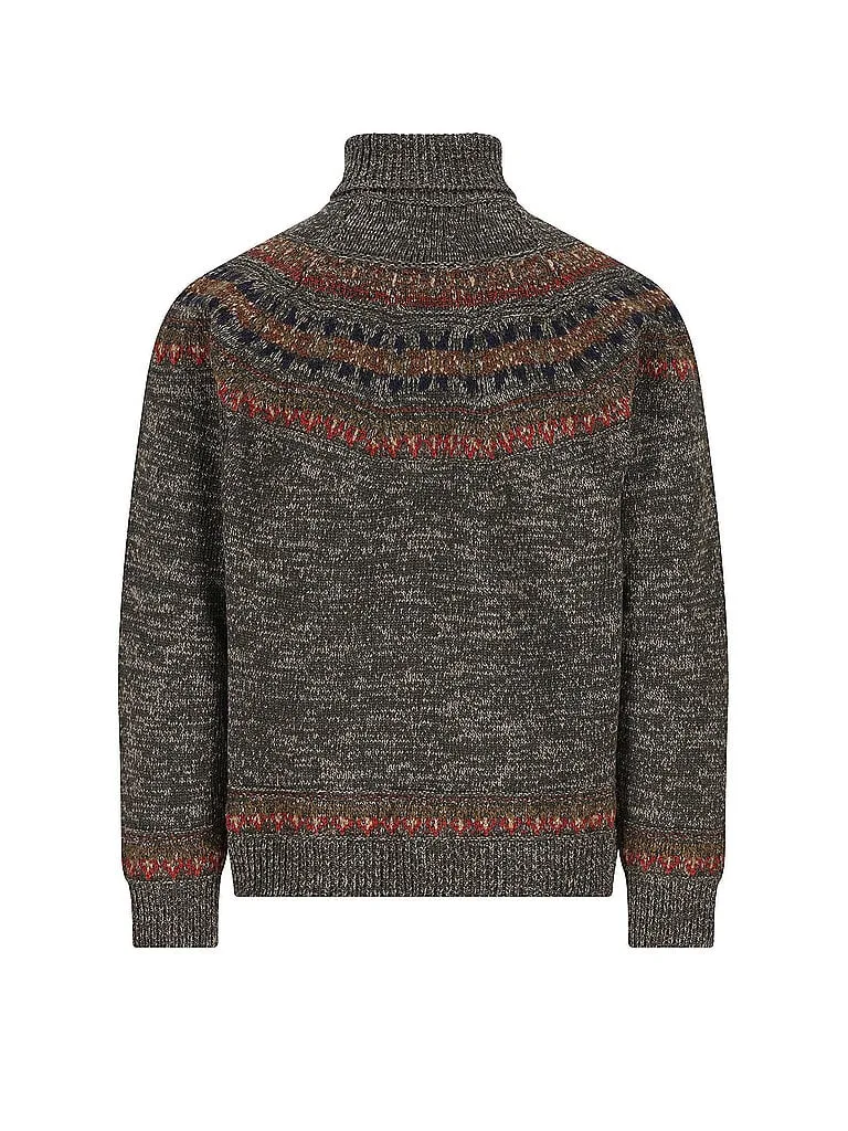 Trachtenpullover LUWALBERT dunkelgrün M herren - LUIS TRENKER - FashionsVida