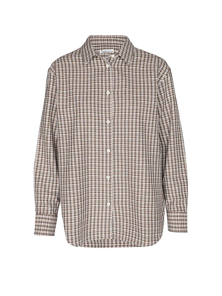 Blusa camisera VEGA marrón XS - Knowledge Cotton Apparel - FashionsVida