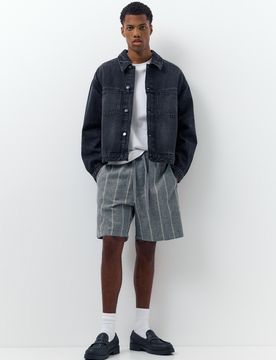 Bermuda Jogger Con Lino