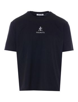 Premiata T-shirt nera e grigia