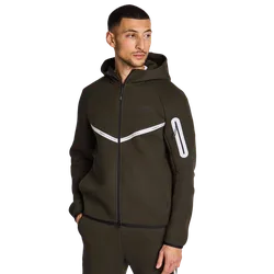 Tech Fleece Herren Kapuzenpullover - Grau - Größe M - Poly Fleece Grey M