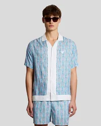 Men's Short Sleeve Floral Graphic Shirt in Orange