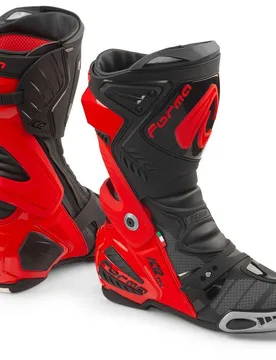 Stivali Moto Racing ICE PRO Flow Rosso Nero taglia 44 - Forma - FashionsVida