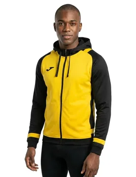 Sweat-shirt à Zip Lider Yellow / Black 4XL ,Femme - Joma - FashionsVida