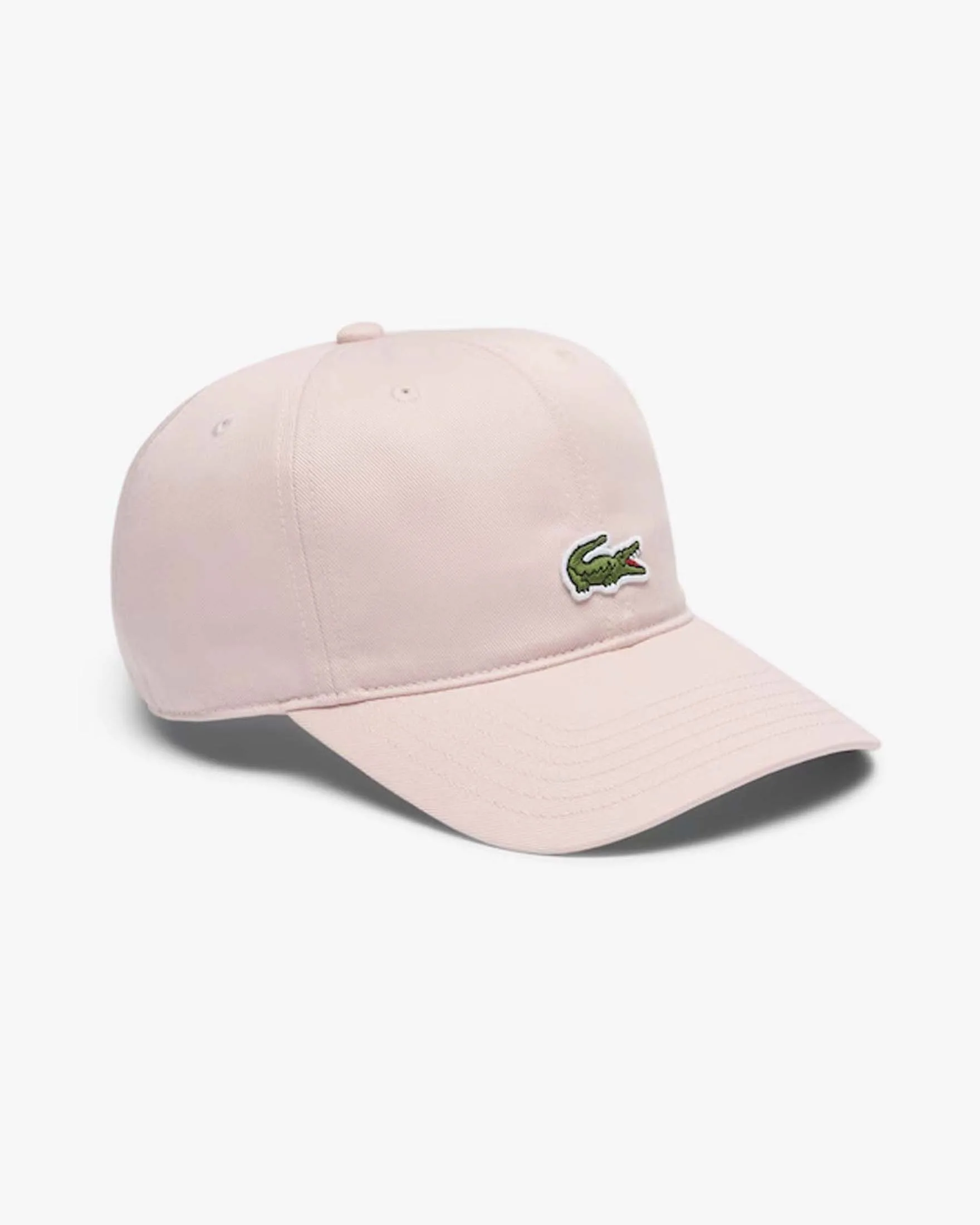 Berretto rosa in cotone con frontino e logo icon - Lacoste - FashionsVida