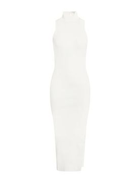 Vestido midi Mujer Blanco 42 Mujer
