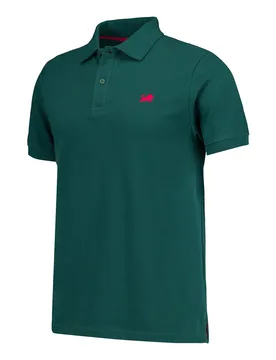Polo à Manches Courtes Lion Cont Tp Dark Green XL - Athletic Club - FashionsVida