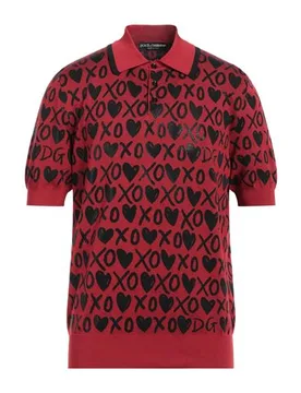 DOLCE&GABBANA Poloshirt Herren Rot 48 Herren - Dolce & Gabbana - FashionsVida
