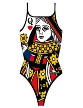 Maillot De Bain à Fines Bretelles Queen Of Hearts - TURBO - FashionsVida