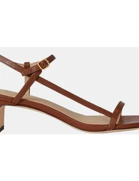 Sandalia de tacón Lainee de mujer en piel - Lauren Ralph Lauren - FashionsVida