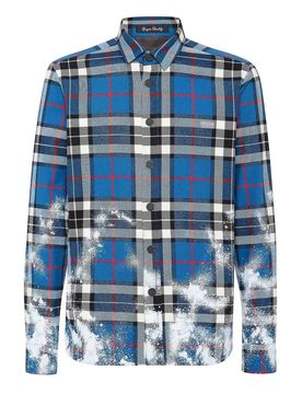 Philipp Plein Camicia blu in cotone
