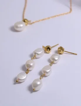 New Year Autumn Winter New Style Fashion Brass Gold-plated String Freshwater Pearl Long Tassels Earrings for Women - Aliexpress - FashionsVida