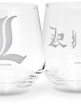 Anime Glas-Set - Kira & L - durchsichtig - Lizenzierter Fanartikel - None - unisex
