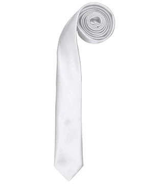 Tie - Mens Slim Retro Work Tie (Pack Of 2) (White) - One Size - Premier - FashionsVida