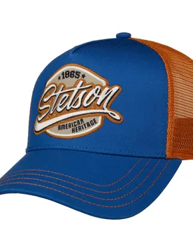 Classic Patch Trucker Cap by - blue - Female - Size: One Size - Stetson - FashionsVida