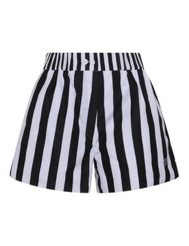 Pantaloncini in cotone e nero