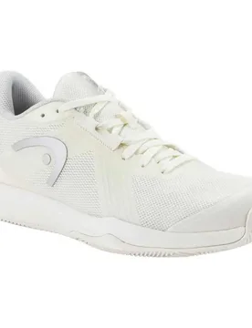 Sprint Team 4.0 Clay Shoes Chalk White / Light Green UK 7 - Head Racket - FashionsVida