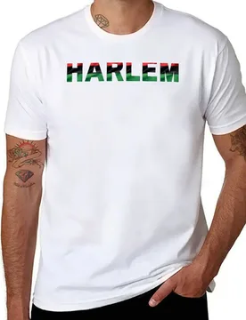 Harlem Texted Based African Flag Color Design T-Shirt t shirts cotton 100% t shirt man luxury T-Shirt - Aliexpress - FashionsVida