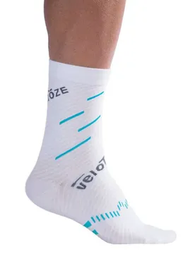 Calzini Coolmax Active Compression White / Blue
