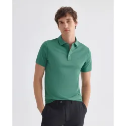 Polo de hombre custom de algodón con logotipo bordado