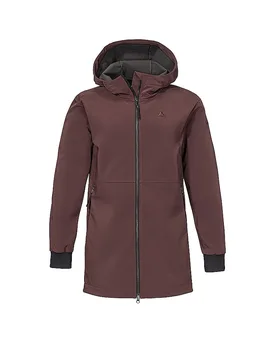 Giacca softshell da donna Style Suavio Hoodie rosso scuro 40 - Schöffel - FashionsVida