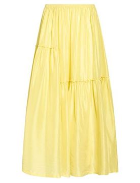 Falda larga Mujer Verde lima 38 Mujer