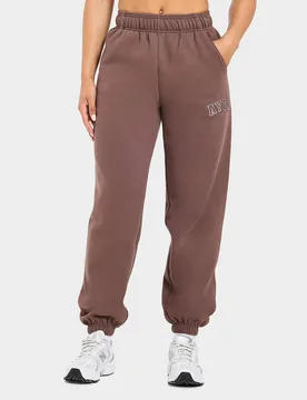 Varsity Applique Cuffed Joggers - Damen, Braun - female - Size: M - AYBL - FashionsVida
