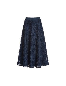 Maxirock dunkelblau 38 damen