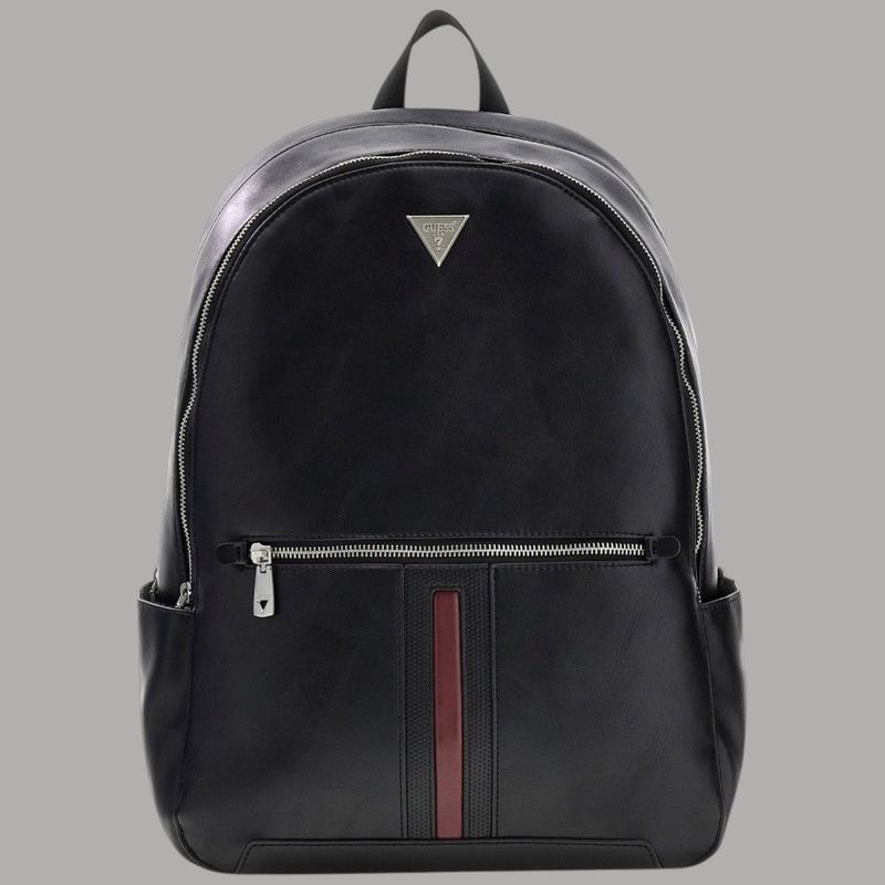 Zaino Torino Similpelle Elegante Tasche Multiple Ergonomico Nero