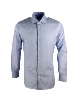 Barba Camicia in cotone azzurra