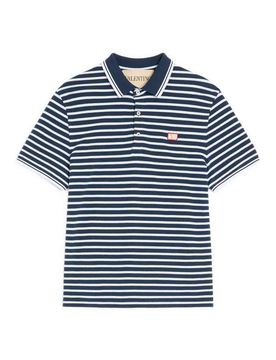 Polo in cotone piquet con firma Vlogo