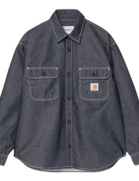 Camicia og tigan shirt jacket - blue rigid
