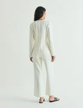 Cárdigan de mujer con escote de pico y cierre de botones - Scalpers - FashionsVida