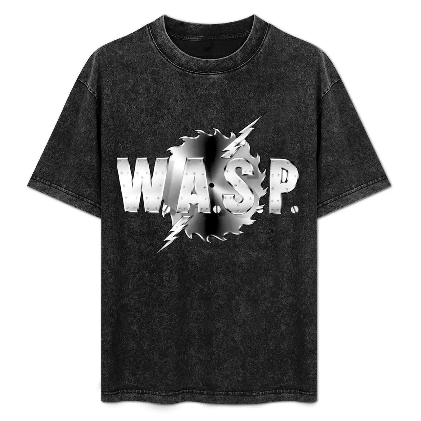Wasp band logo T-Shirt Basic Crew Neck Short Sleeve Top - Aliexpress - FashionsVida