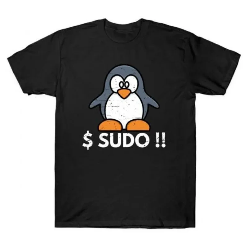 Linux Sudo Bang Bang Funny Developer Gift t shirt for Software Engineer Graphic clothes 100% cotton printed All size Tops S-6XL - Aliexpress - FashionsVida