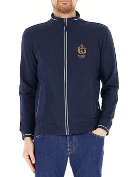 Felpa con zip BLU NAVY S