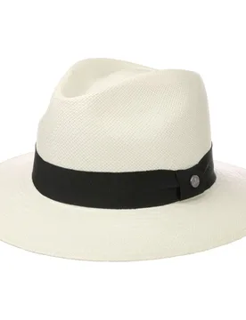 Georgo Panama Traveller Hat by - white-black - Female - Size: S (55-56 cm) - Lierys - FashionsVida