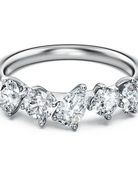 Anello Galaxy, Diamanti creati in laboratorio 1 ct tw, Forme miste, Oro bianco 18 K 48 - Swarovski - FashionsVida