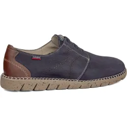 Zapatos cómodos de hombre de piel con cierre elastico con tecnología Adaptaction