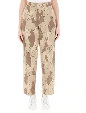 Jeans wide leg BEIGE XS - MAISON CRAZY WORKER 3.2 - FashionsVida