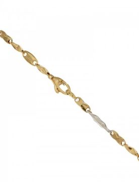 Bracciale Uomo in Oro Giallo e Bianco 803321713179