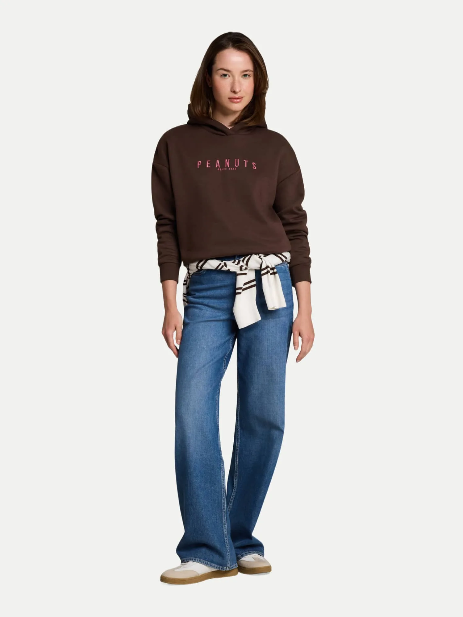 Hoodie mit Snoopy-Design Braun M - Tom Tailor Denim - FashionsVida