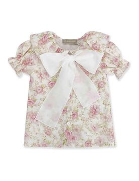 Camicia Stampata Con Fiocco