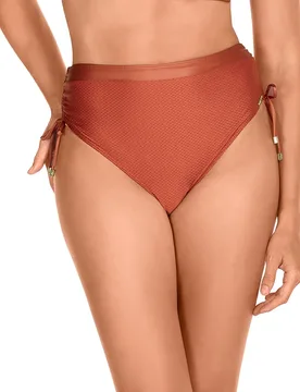 Braga de bikini de talle alto y lazos a los lados - Dolores Cortés - FashionsVida