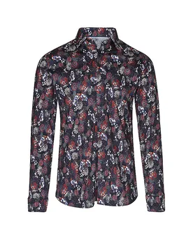 Jerseyhemd Slim Fit rouge foncé M - DeSoto - FashionsVida