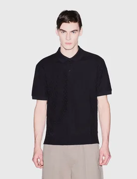 POLO JACQUARD IN COTONE MERCERIZZATO M - Armani exchange - FashionsVida