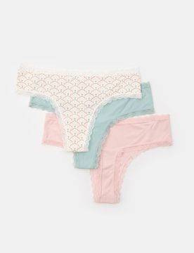 Perizoma tanga, confezione da 3 pezzi - multicolor