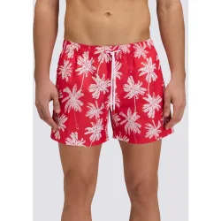 BAÑADOR EN POLYESTER RECICLADO REPREVE CON ARCO IRIS 14" PALMERAS