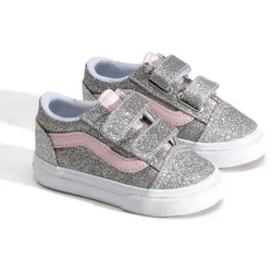 Sneaker Old Skool V Glitter Silver / Pale Petal EU 34